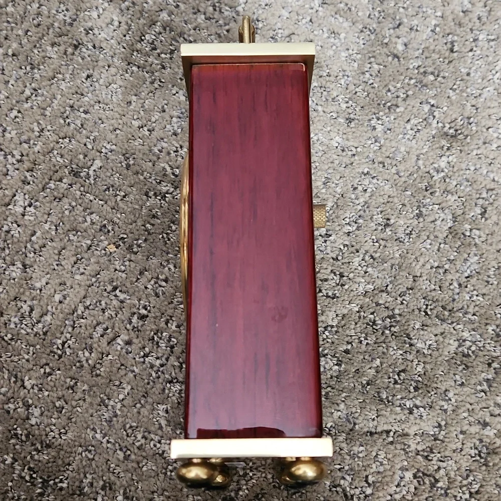 Red and Gold Desk Clock